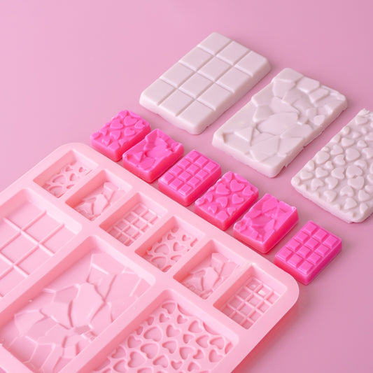 Multi Shapes Chocolate Bar Silicone Mold