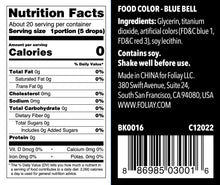 Load image into Gallery viewer, Oil Based Food Color Blue Bell 1.22oz