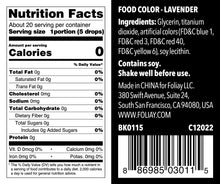 Load image into Gallery viewer, Oil Based Food Color Lavender 1.22oz