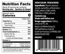 Load image into Gallery viewer, Oil Based Food Color Peach Beige 1.22oz