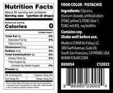 Load image into Gallery viewer, Oil Based Food Color Pistachio 1.22oz