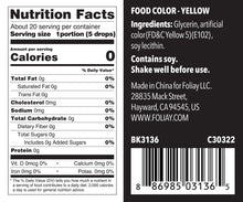 Load image into Gallery viewer, Oil Based Food Color Yellow 1.22oz