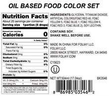 Load image into Gallery viewer, Oil Based Food Color Set - 14 Colors