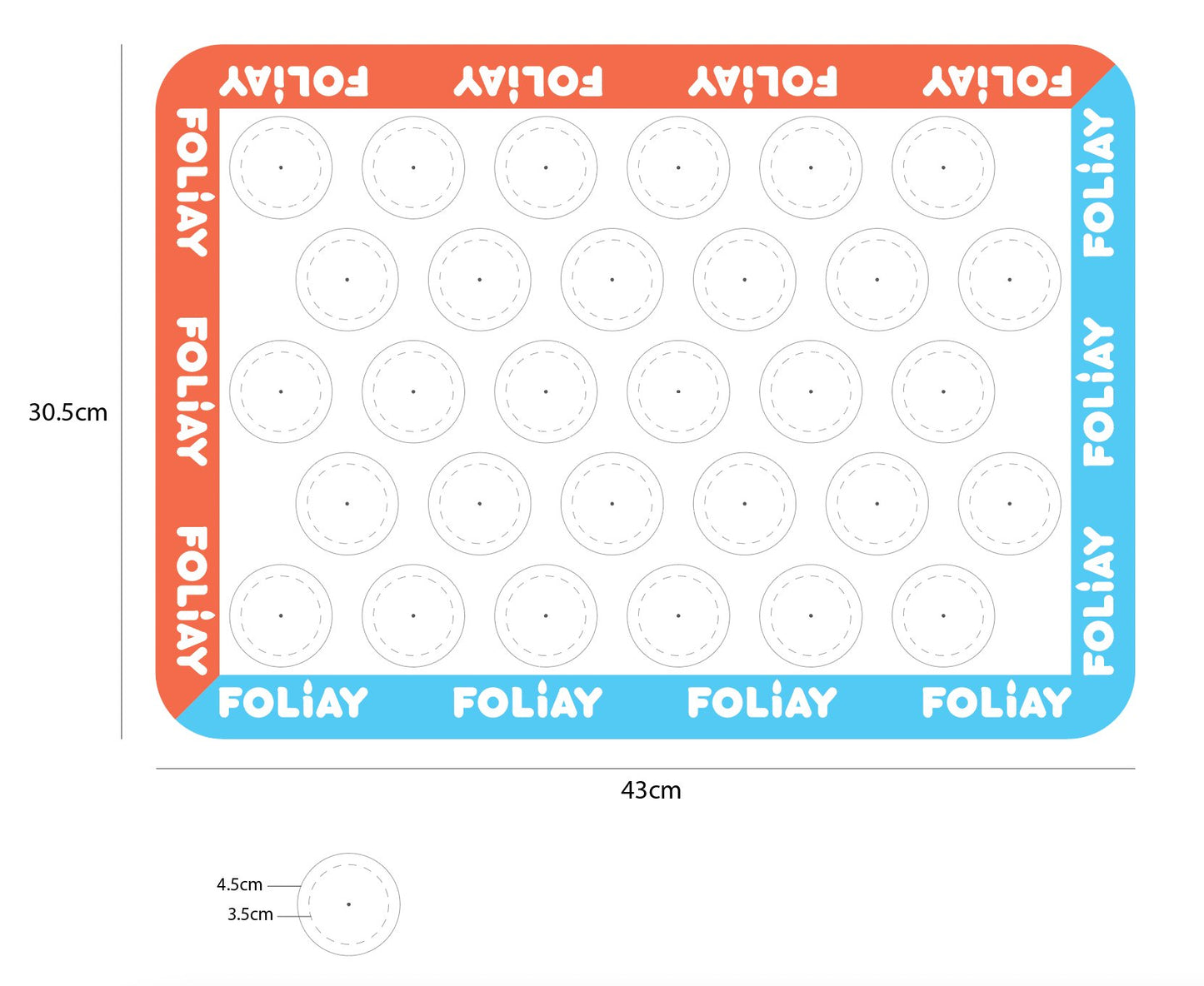 16.9" x 12" Silicone Baking Mat
