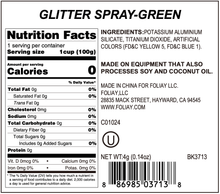 Load image into Gallery viewer, Green Edible Glitter Spray