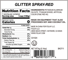 Load image into Gallery viewer, Red Edible Glitter Spray