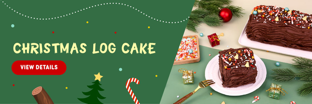 Christmas Log Cake (Tree Stump Cake Tutorial)