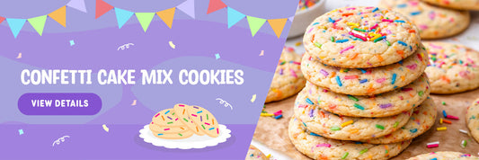 Confetti Cake Mix Cookies