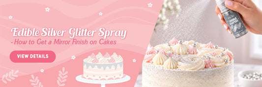 Edible Silver Glitter Spray: How to Get a Mirror Finish on Cakes