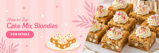 How to Top Cake Mix Blondies