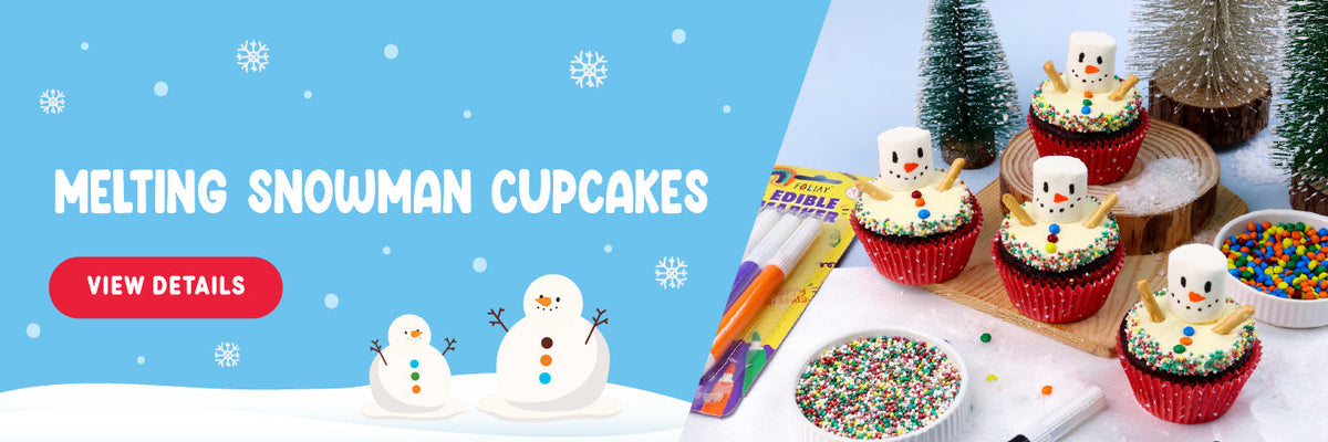 Melting Snowman Cupcakes Tutorial