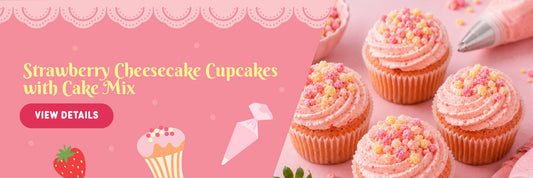 Strawberry Cheesecake Cupcakes with Cake Mix
