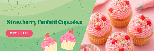 Strawberry Funfetti Cupcakes
