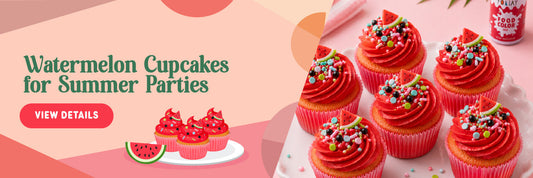 Watermelon Cupcakes for Summer Parties