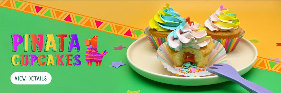 Pinata Cupcakes Recipe for Cinco de Mayo!