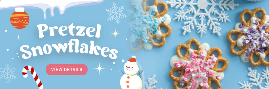 Chocolate Covered Snowflake Pretzels Recipe for Winter!