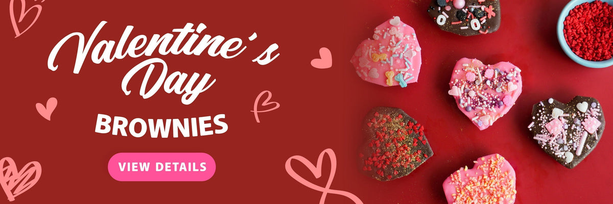 Heart-Shaped Brownies Recipe for Valentine's Day!