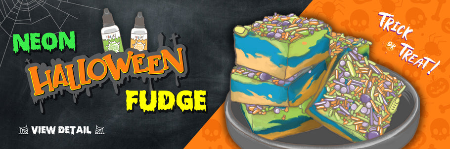 Neon Fudge Recipe for Halloween!