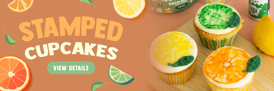 Citrus Stamped Cupcakes Recipe for Summer !