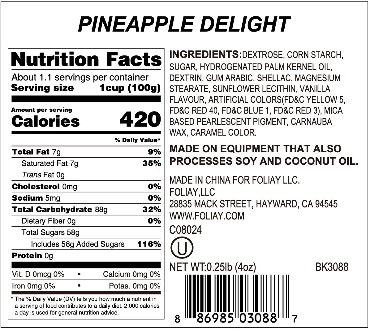 Pineapple Delight Sprinkle Mix