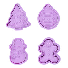 Load image into Gallery viewer, Jolly Christmas Cookie Cutters - Set of 4
