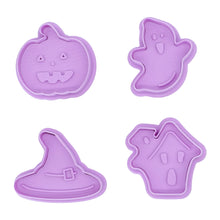 Load image into Gallery viewer, Happy Halloween Cookie Cutters - Set of 4
