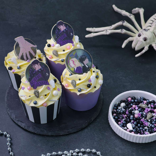 Wednesday Addams Cupcake Decorating Kit
