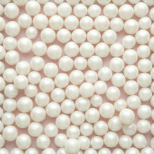 Load image into Gallery viewer, White Shimmer Sugar Pearls (9mm)
