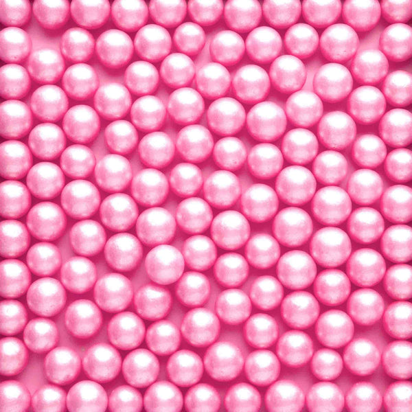 Pink Shimmer Sugar Pearls (9mm)