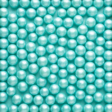 Load image into Gallery viewer, Blue Shimmer Sugar Pearls (9mm)

