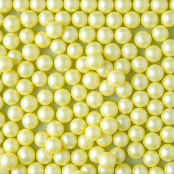 Lime Shimmer Sugar Pearls (9mm)