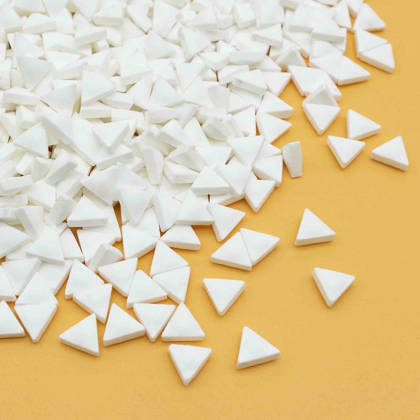 White Triangle Candy Sprinkles