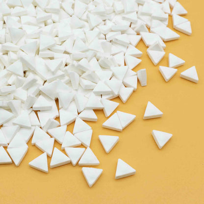 White Triangle Candy Sprinkles