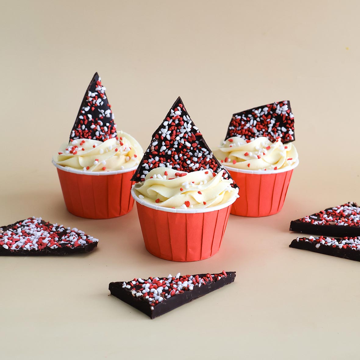 Peppermint Crunch Candy Crumb Topping