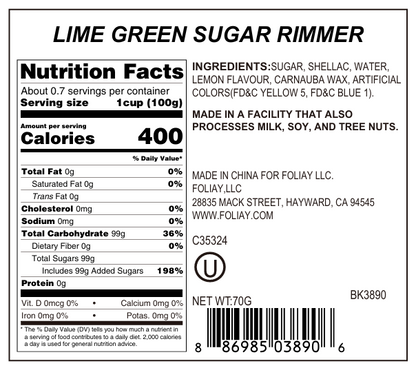 Lime Cocktail Sugar Rimmer