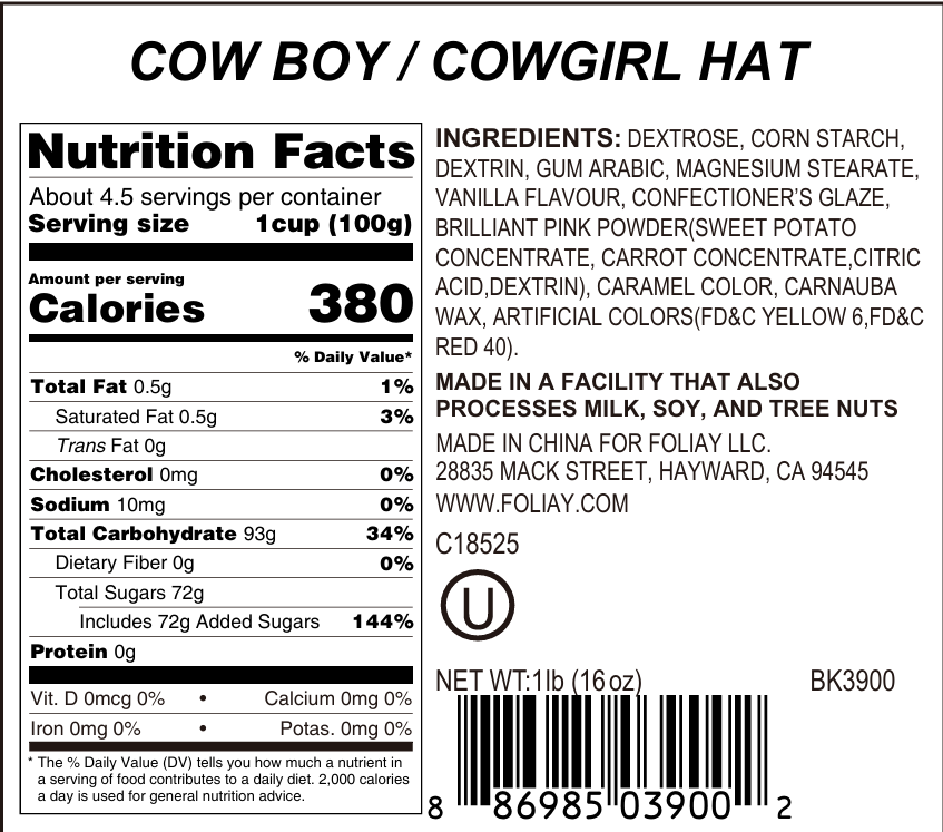 Cowboy Hats Candy Sprinkles