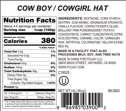 Cowboy Hats Candy Sprinkles