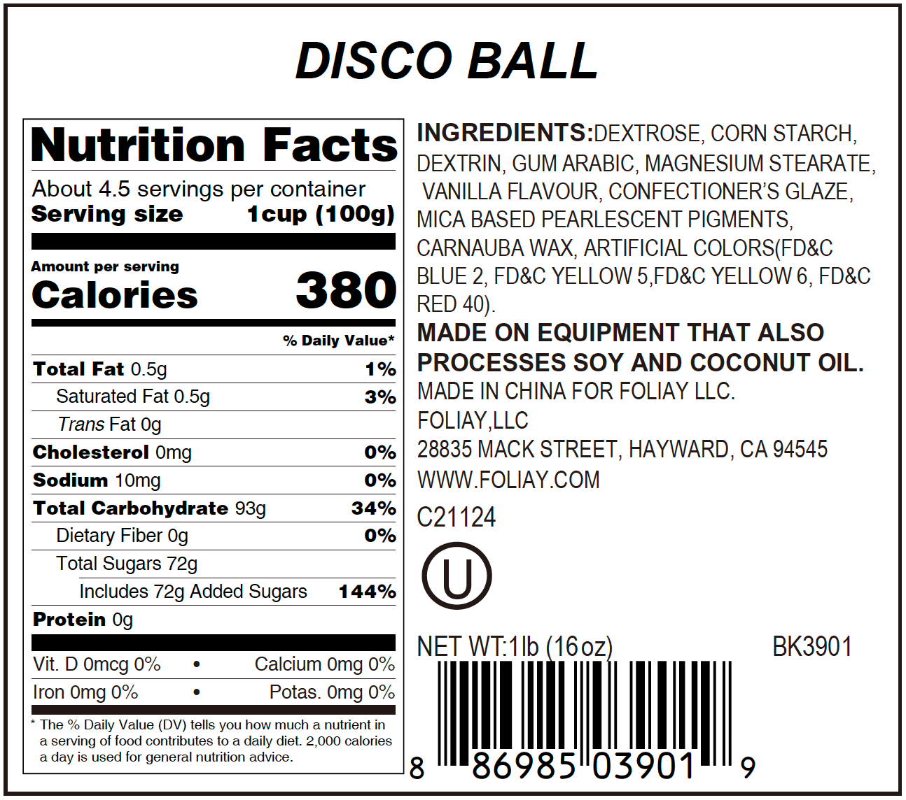 Disco Ball Candy Sprinkles