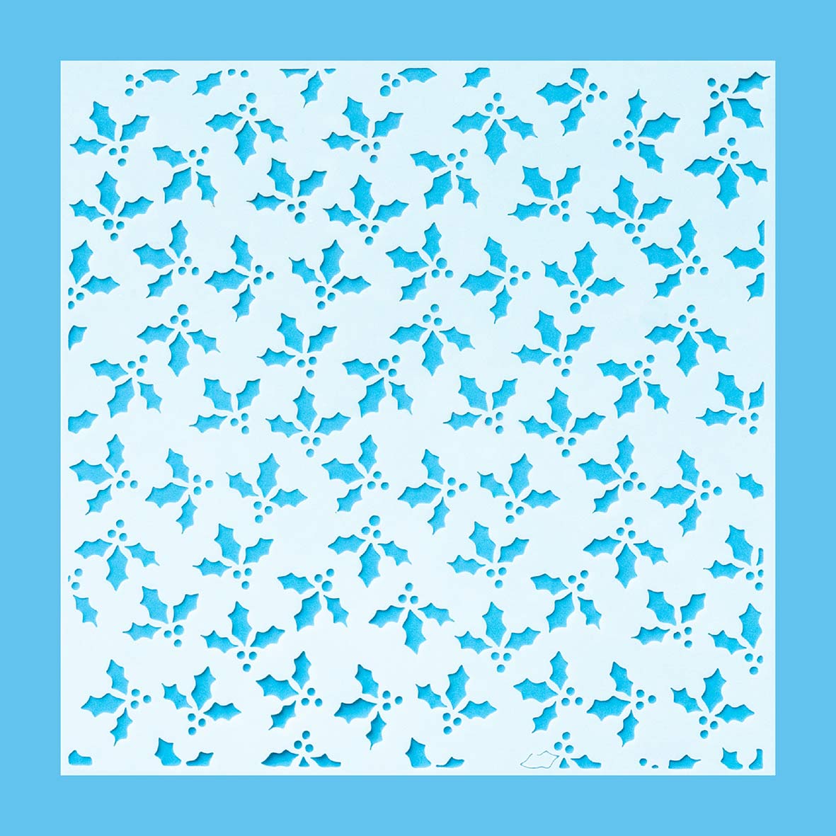 6" x 6" Holly Jolly Cookie Stencil