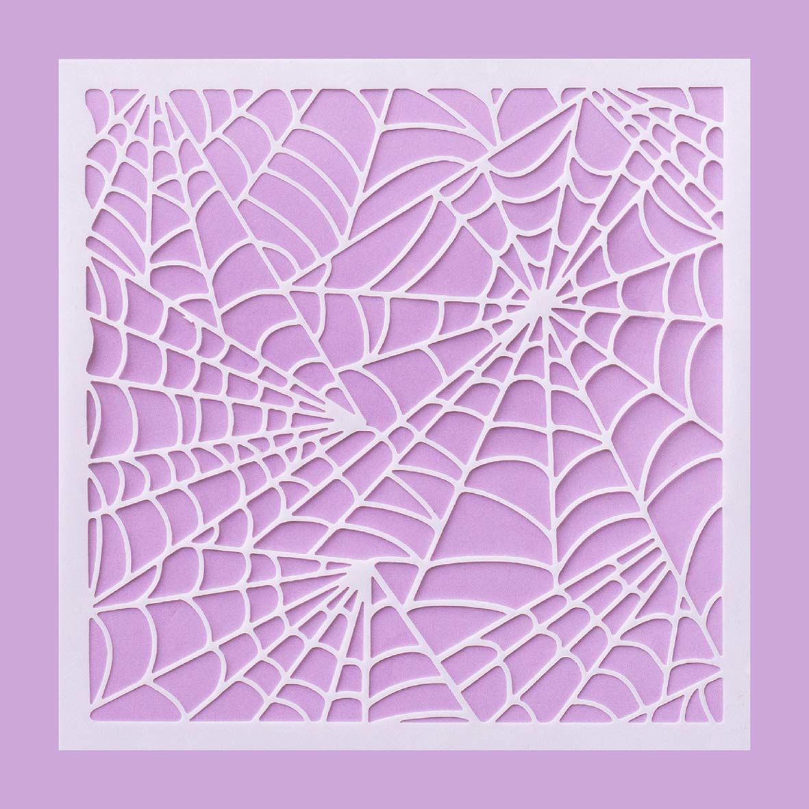 5.9" x 5.9" Spider Web Cookie Stencil