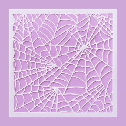 5.9" x 5.9" Spider Web Cookie Stencil