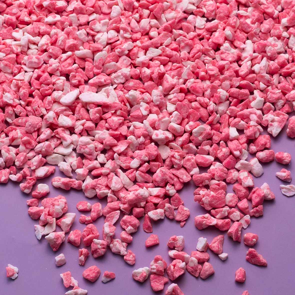 Pink & White Crushed Peppermint Crumb Topping
