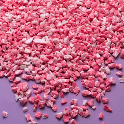 Pink & White Crushed Peppermint Crumb Topping