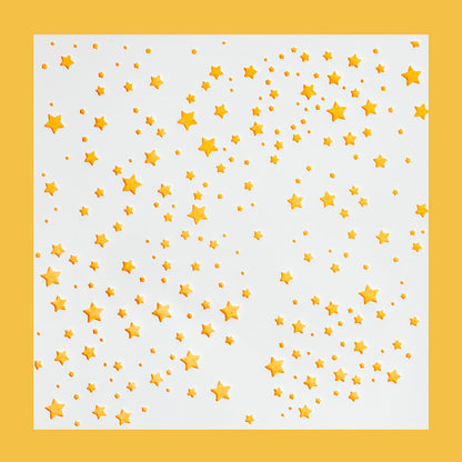 5.9" x 5.9" Galaxy Stars Pattern Cookie Stencil