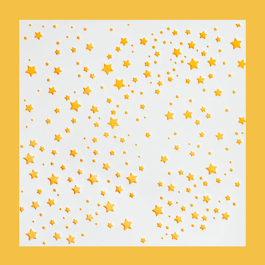 5.9" x 5.9" Galaxy Stars Pattern Cookie Stencil