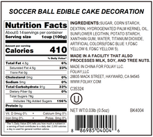 Load image into Gallery viewer, Soccer Ball Edible Cake Decoration
