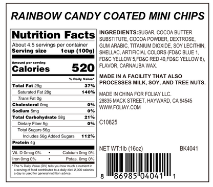 Rainbow Candy Coated Mini Chips