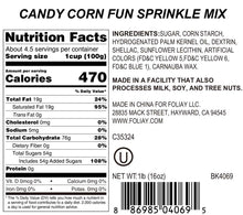 Load image into Gallery viewer, Candy Corn Fun Jimmies Mix
