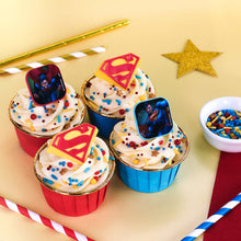 Load image into Gallery viewer, Superman Cupcake Decorating Kit
