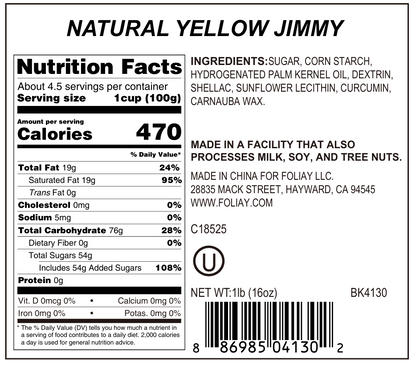 Natural Yellow Jimmies Sprinkles